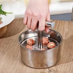 Stainless Steel Meatball Maker Manual Press Tool Multi-Functional Kitchen Mold