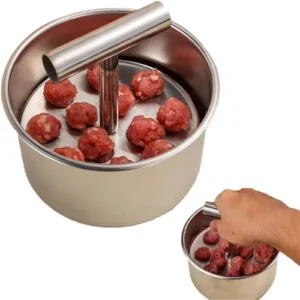 Stainless Steel Meatball Maker - 12 Hole Anti-Stick Kitchen Tool
