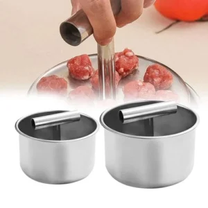 Hand Press Meatball Fishball Maker Stainless Steel Meatball Shrimp Slide Mold